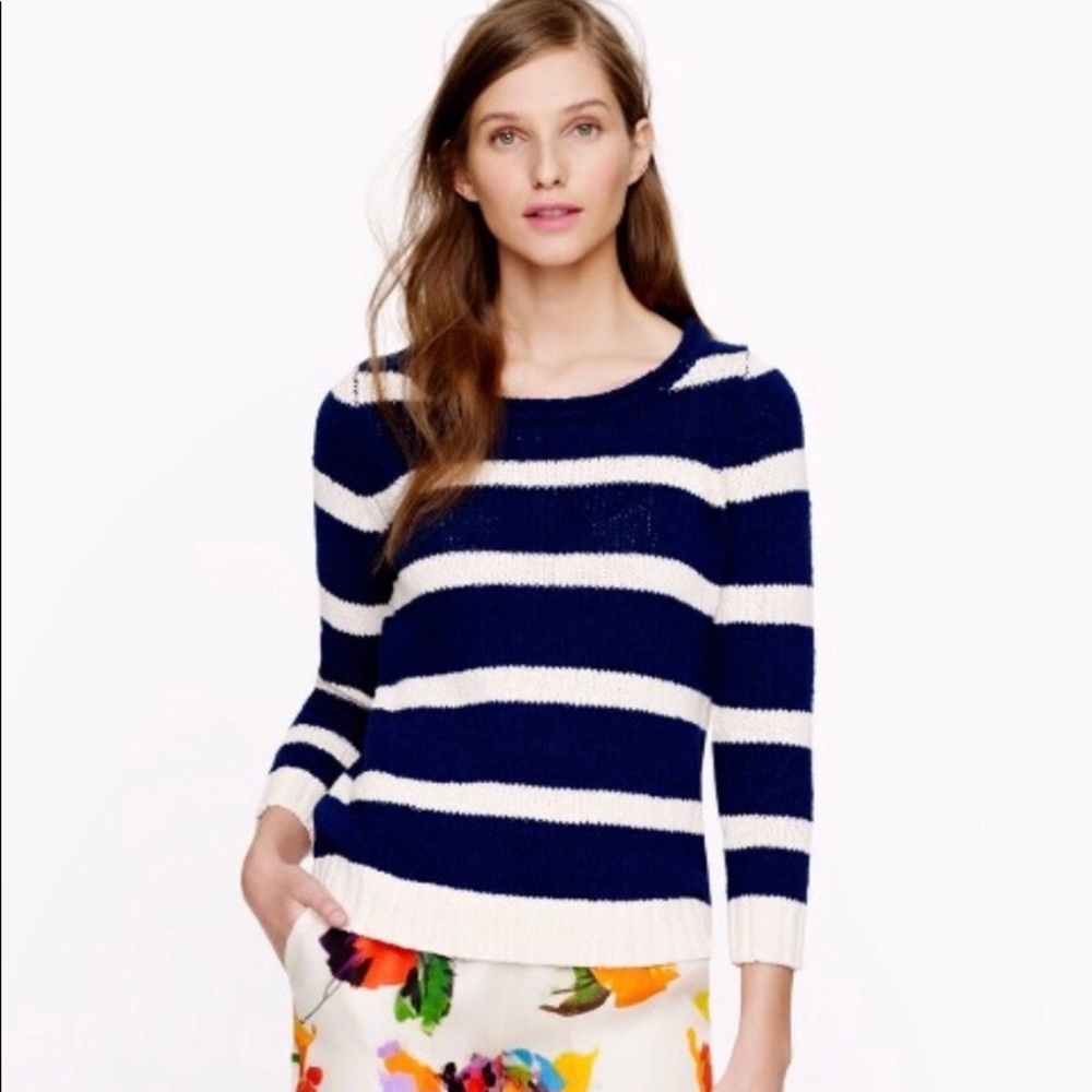 J Crew Striped Sweater